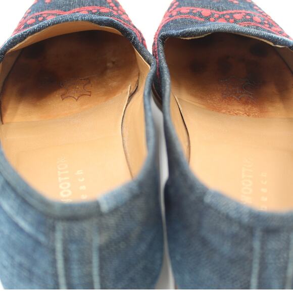Stubbs & Wootton Loafer Mens Size 10.5 Blue Denim Slip On Slipper Shoe Preppy main image 4